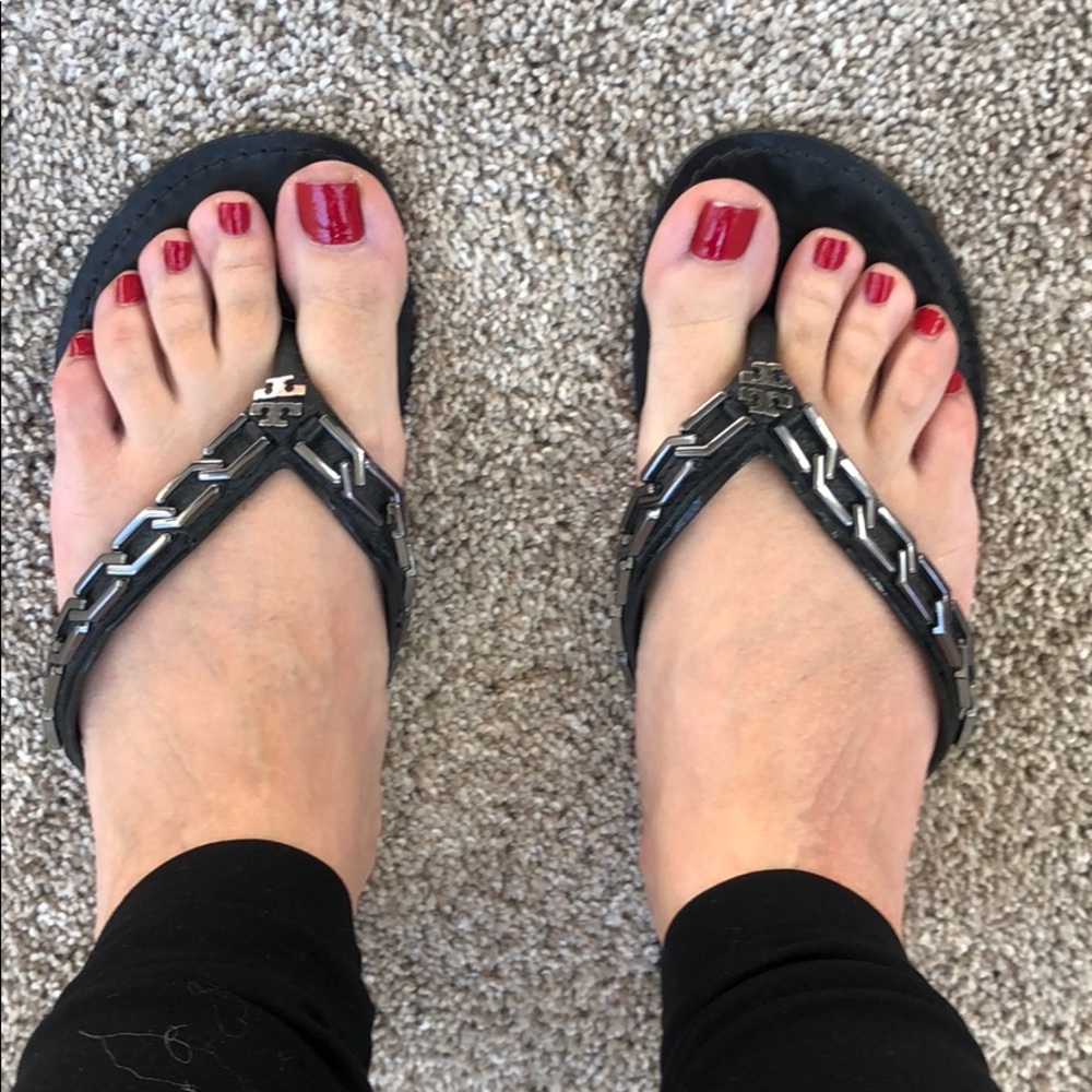 Leather Tory Burch Sandals